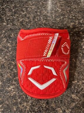 EvoShield Men’s Red Protective Elbow Guard- Baseball